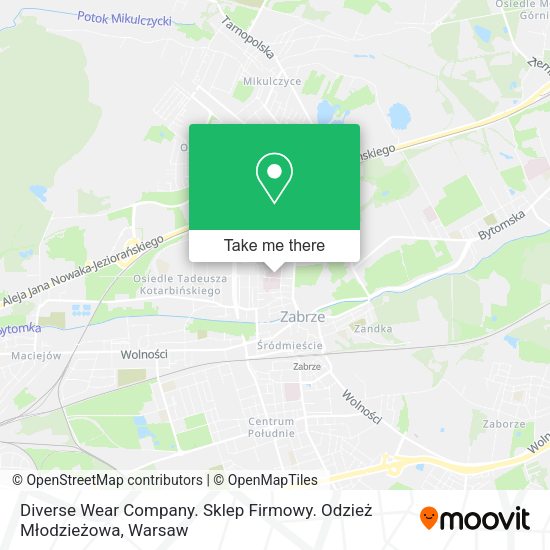 Diverse Wear Company. Sklep Firmowy. Odzież Młodzieżowa map