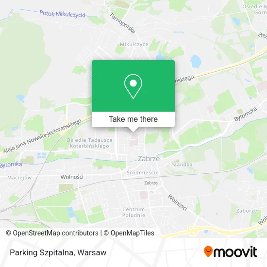 Карта Parking Szpitalna