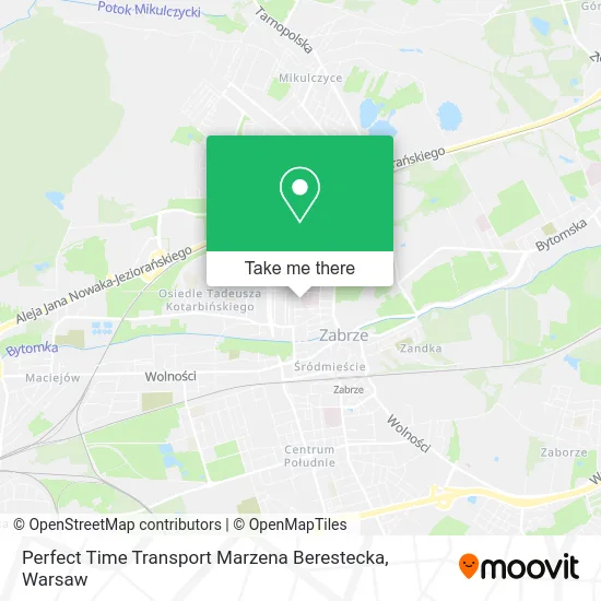 Карта Perfect Time Transport Marzena Berestecka