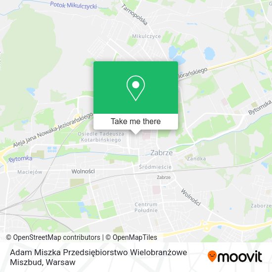 Adam Miszka Przedsiębiorstwo Wielobranżowe Miszbud map