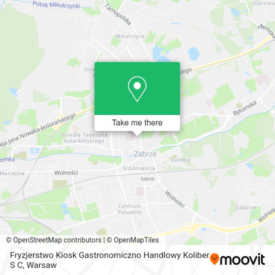 Fryzjerstwo Kiosk Gastronomiczno Handlowy Koliber S C map