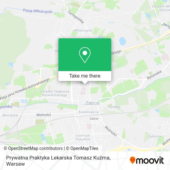 Prywatna Praktyka Lekarska Tomasz Kuźma map