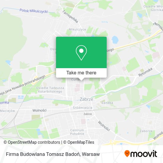 Firma Budowlana Tomasz Badoń map