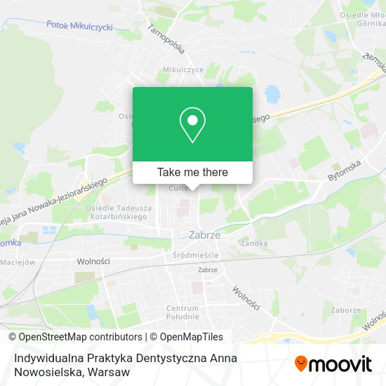 Indywidualna Praktyka Dentystyczna Anna Nowosielska map