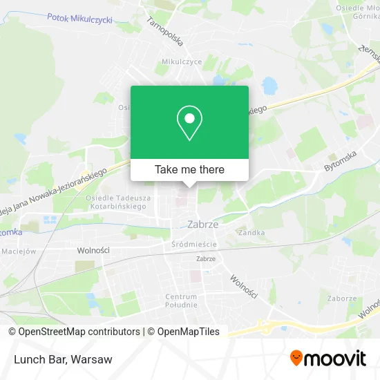 Карта Lunch Bar