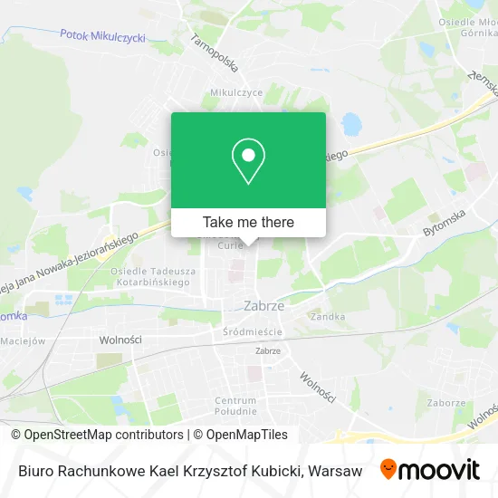 Карта Biuro Rachunkowe Kael Krzysztof Kubicki