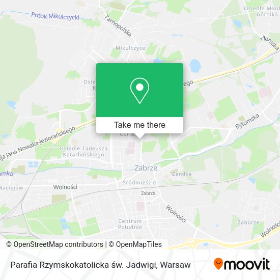 Карта Parafia Rzymskokatolicka św. Jadwigi