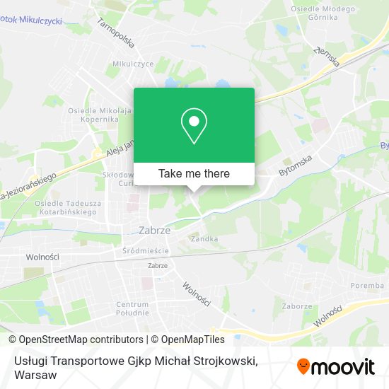 Usługi Transportowe Gjkp Michał Strojkowski map