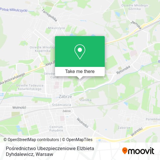 Pośrednictwo Ubezpieczeniowe Elżbieta Dyhdalewicz map