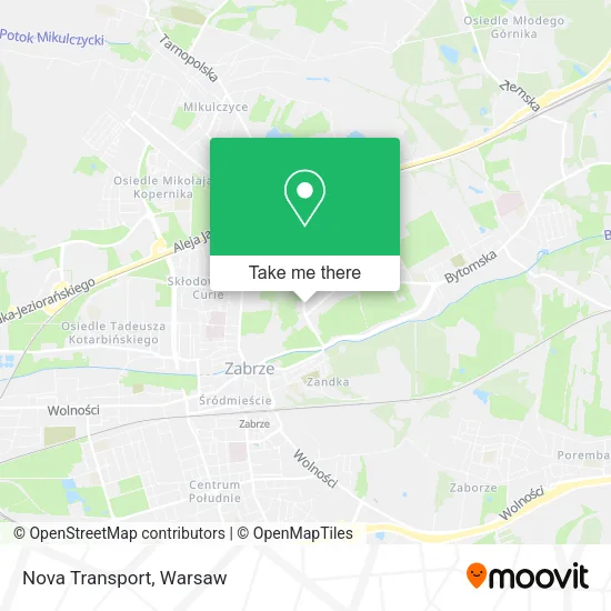 Карта Nova Transport