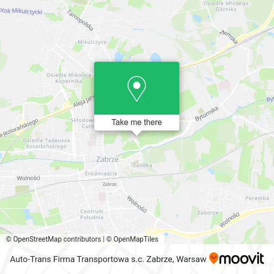 Карта Auto-Trans Firma Transportowa s.c. Zabrze