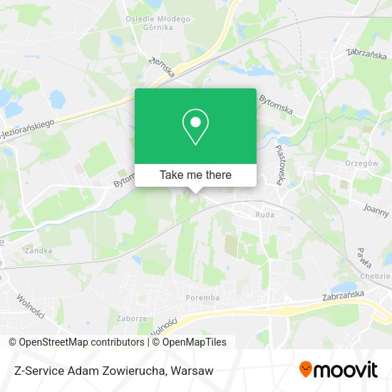 Z-Service Adam Zowierucha map