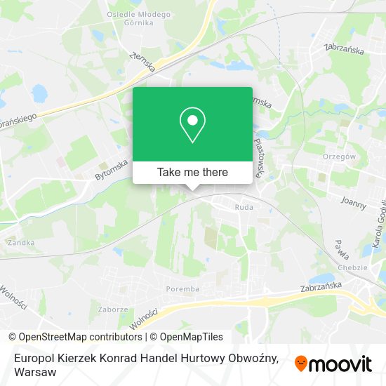 Europol Kierzek Konrad Handel Hurtowy Obwoźny map