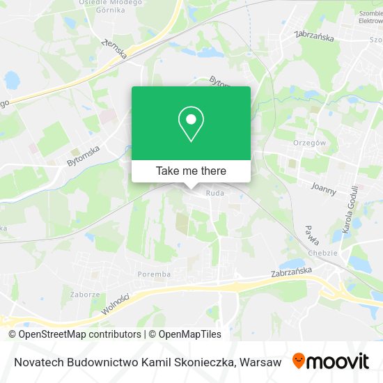 Novatech Budownictwo Kamil Skonieczka map