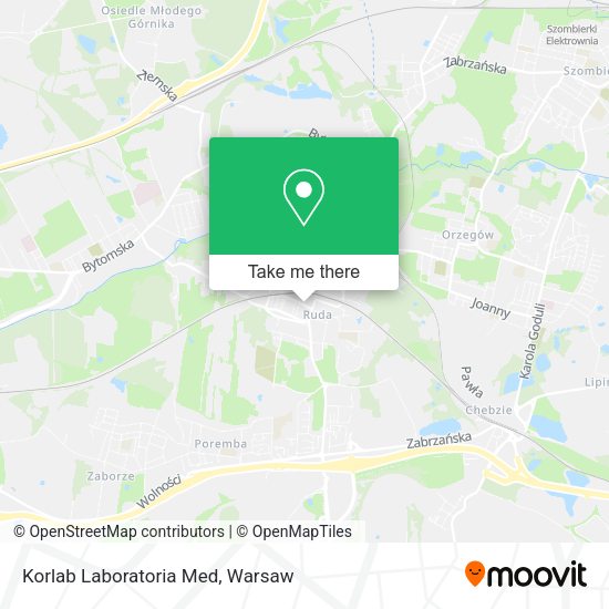 Korlab Laboratoria Med map