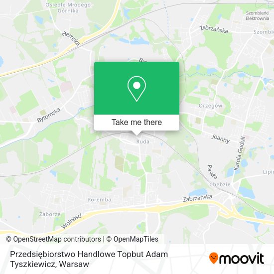 Przedsiębiorstwo Handlowe Topbut Adam Tyszkiewicz map