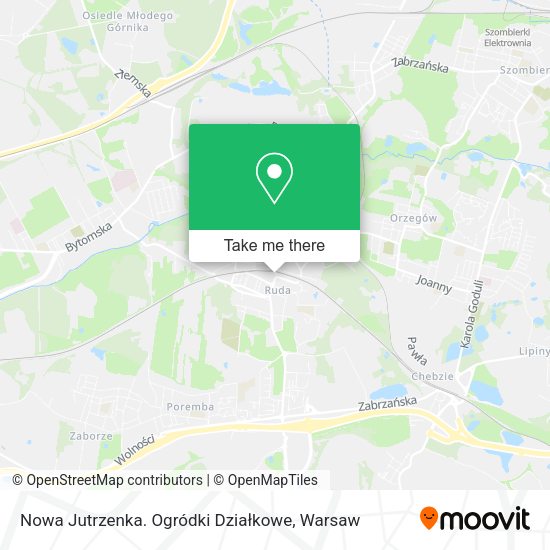 Nowa Jutrzenka. Ogródki Działkowe map