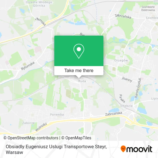 Карта Obsiadly Eugeniusz Uslugi Transportowe Steyr