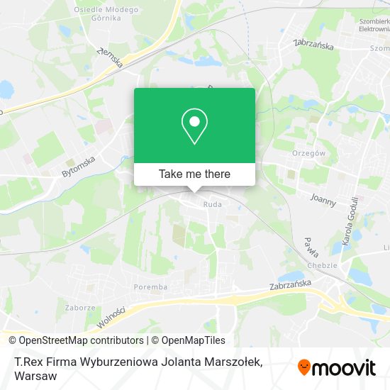 T.Rex Firma Wyburzeniowa Jolanta Marszołek map