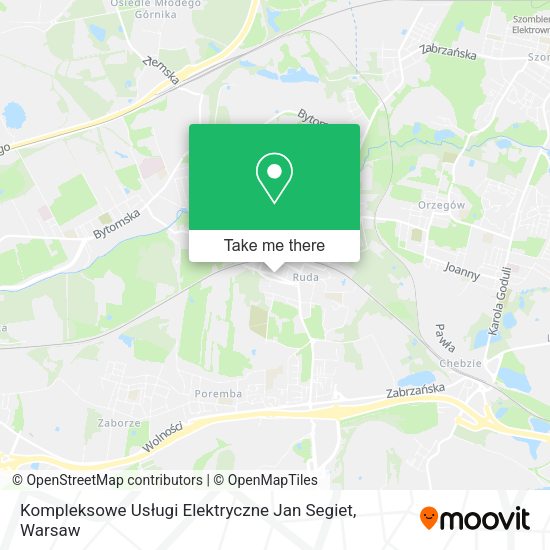 Kompleksowe Usługi Elektryczne Jan Segiet map