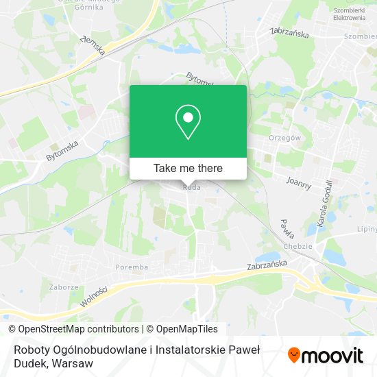 Roboty Ogólnobudowlane i Instalatorskie Paweł Dudek map