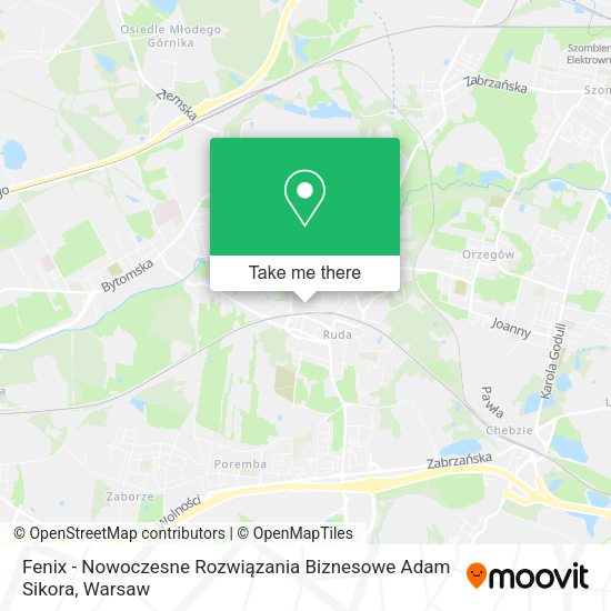 Fenix - Nowoczesne Rozwiązania Biznesowe Adam Sikora map