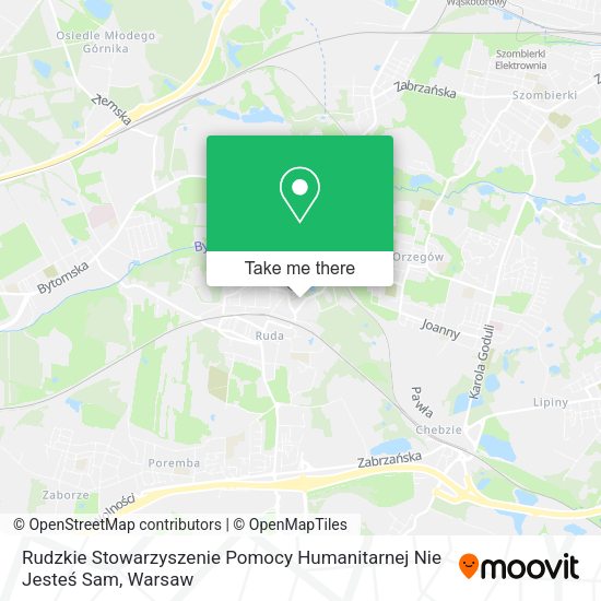 Rudzkie Stowarzyszenie Pomocy Humanitarnej Nie Jesteś Sam map