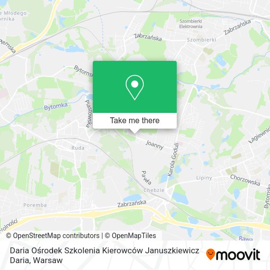 Daria Ośrodek Szkolenia Kierowców Januszkiewicz Daria map