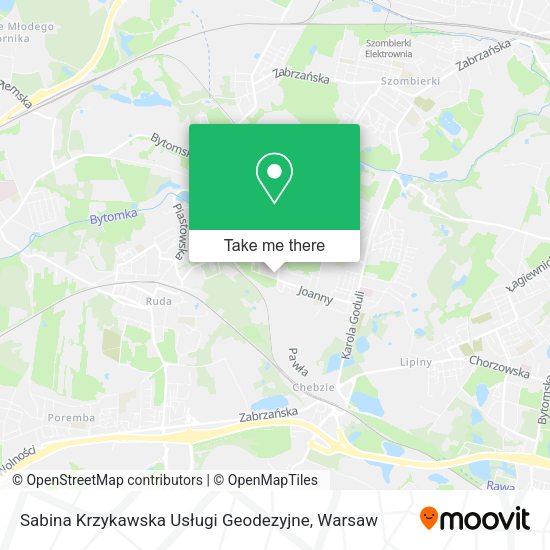 Sabina Krzykawska Usługi Geodezyjne map