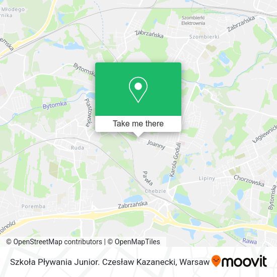 Szkoła Pływania Junior. Czesław Kazanecki map