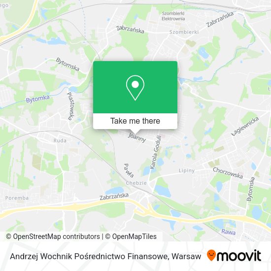 Andrzej Wochnik Pośrednictwo Finansowe map