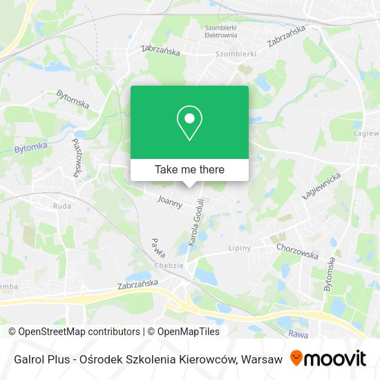 Galrol Plus - Ośrodek Szkolenia Kierowców map