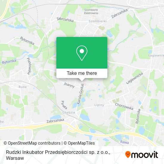 Rudzki Inkubator Przedsiębiorczości sp. z o.o. map