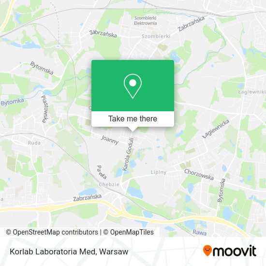 Korlab Laboratoria Med map