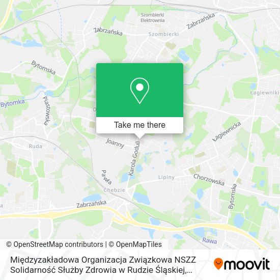 Międzyzakładowa Organizacja Związkowa NSZZ Solidarność Służby Zdrowia w Rudzie Śląskiej map