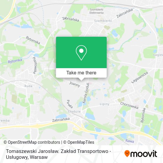 Tomaszewski Jarosław. Zakład Transportowo - Usługowy map