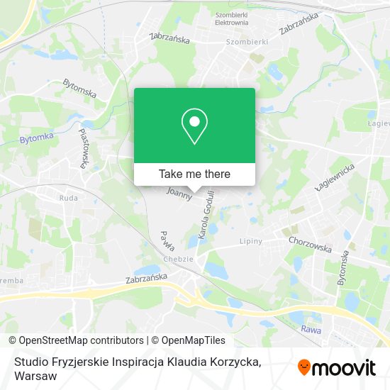 Studio Fryzjerskie Inspiracja Klaudia Korzycka map