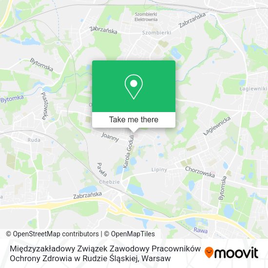 Międzyzakładowy Związek Zawodowy Pracowników Ochrony Zdrowia w Rudzie Śląskiej map