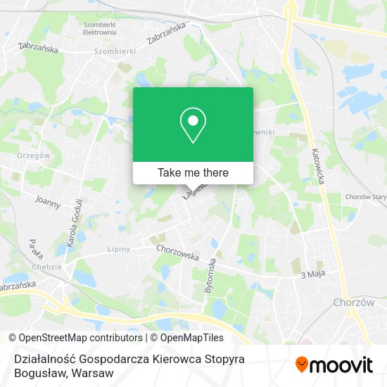 Działalność Gospodarcza Kierowca Stopyra Bogusław map