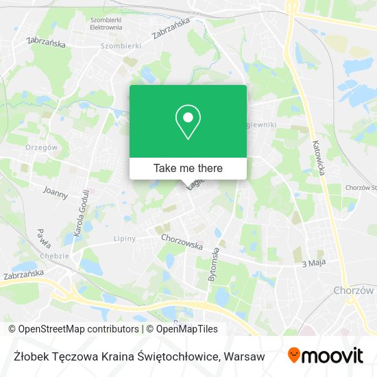 Żłobek Tęczowa Kraina Świętochłowice map