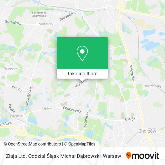 Ziaja Ltd. Oddział Śląsk Michał Dąbrowski map