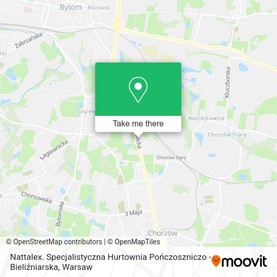 Nattalex. Specjalistyczna Hurtownia Pończoszniczo - Bieliźniarska map