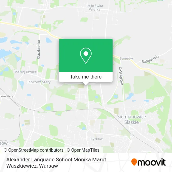 Карта Alexander Language School Monika Marut Waszkiewicz