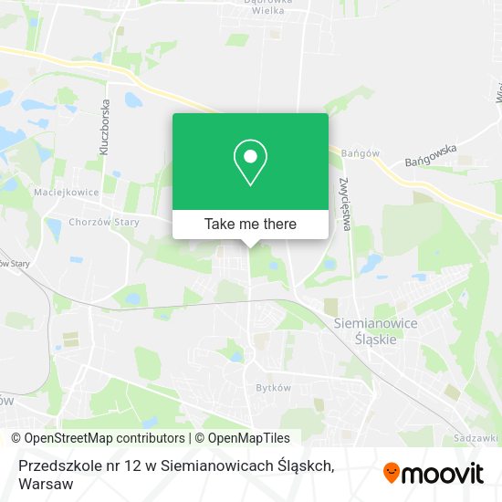 Przedszkole nr 12 w Siemianowicach Śląskch map