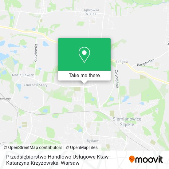 Przedsiębiorstwo Handlowo Usługowe Ktaw Katarzyna Krzyżowska map