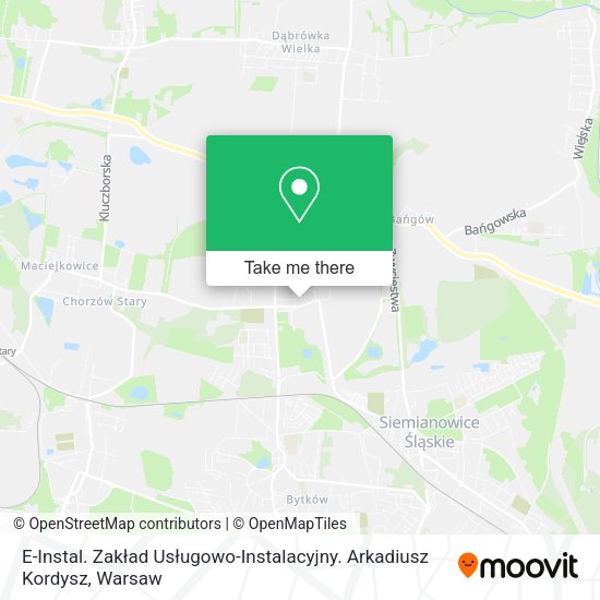 E-Instal. Zakład Usługowo-Instalacyjny. Arkadiusz Kordysz map