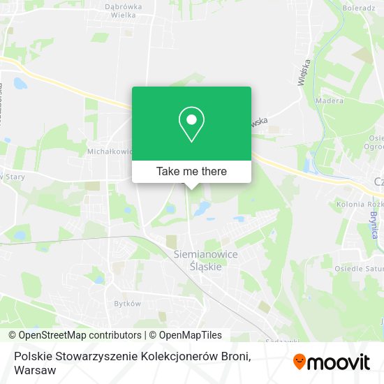 Polskie Stowarzyszenie Kolekcjonerów Broni map