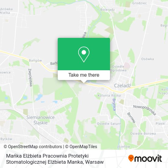 Mańka Elżbieta Pracownia Protetyki Stomatologicznej Elżbieta Manka map