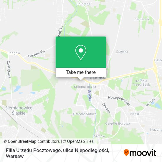 Filia Urzędu Pocztowego, ulica Niepodległości map