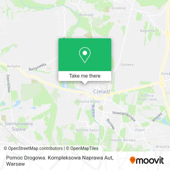 Pomoc Drogowa. Kompleksowa Naprawa Aut map